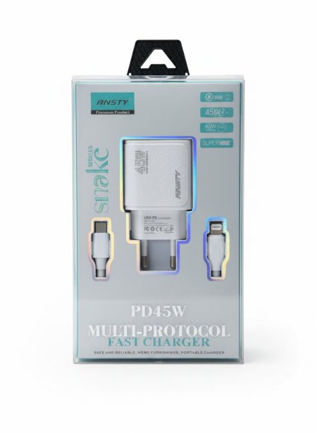 ANSTY PD 45W Multi‑Protocol Fast Charger